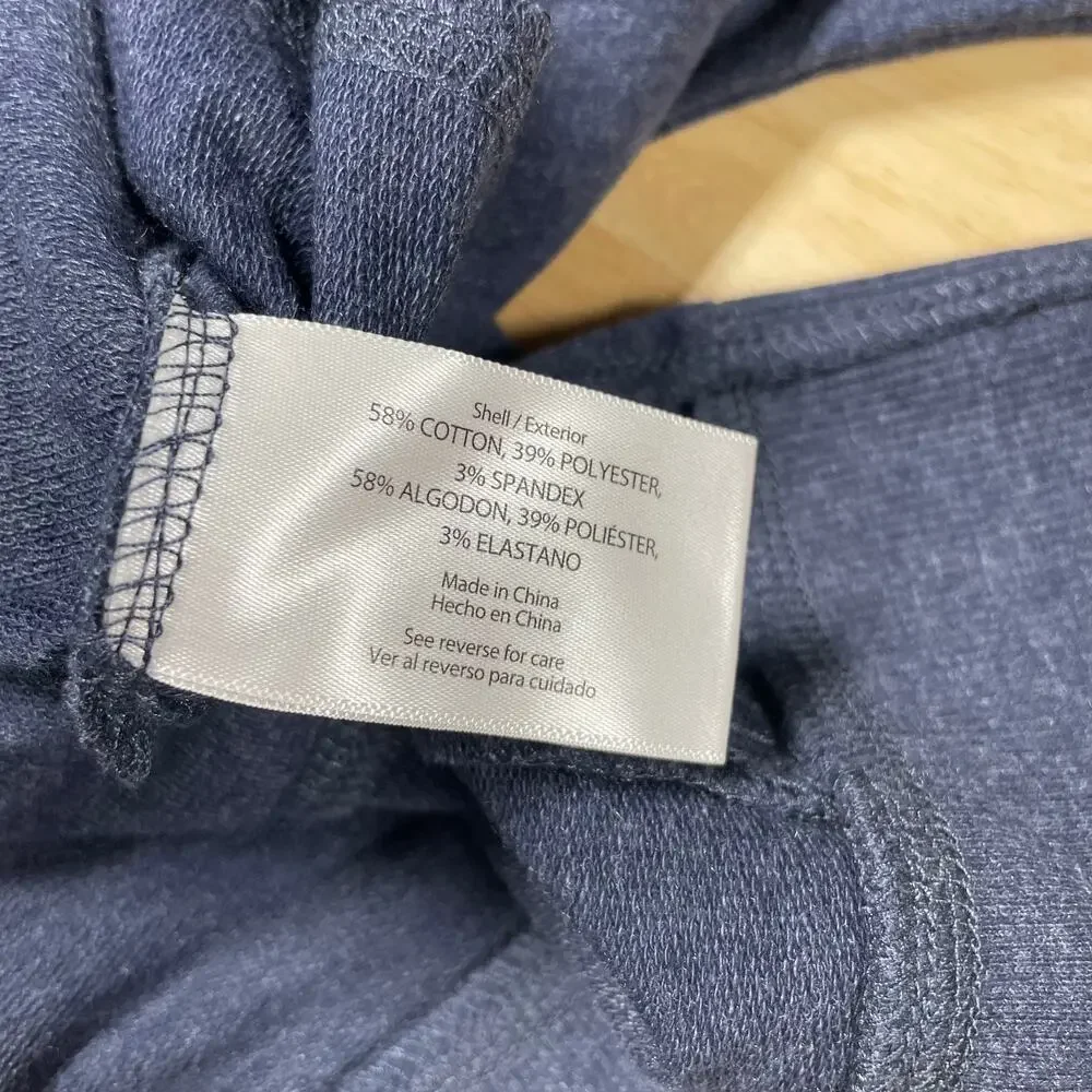 Wildfox NWT Navy Statement “Social” Sweatshirt Side Slits Drop Shoulder Size M - Picture 7 of 10